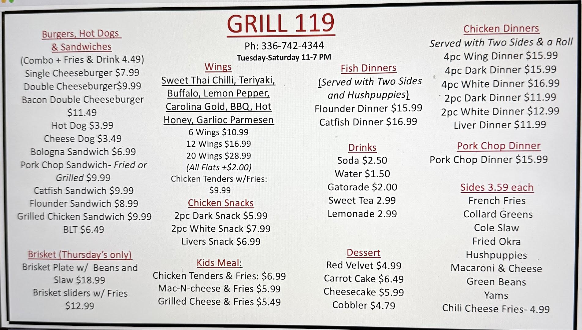 Grill 119 Restaurant